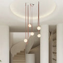 GobekUsa Glass Ball Pendant Light for Living Room Dining Stair Lighting
