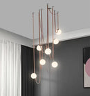 GobekUsa Glass Ball Pendant Light for Living Room Dining Stair Lighting