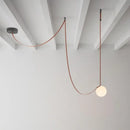 GobekUsa Glass Ball Pendant Light for Living Room Dining Stair Lighting