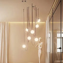 GobekUsa Glass Ball Pendant Light for Living Room Dining Stair Lighting