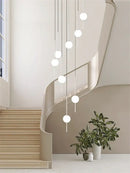 GobekUsa Glass Ball LED Ceiling Chandelier for Home Decor and Lighting
