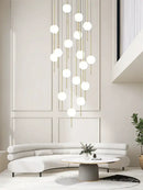 GobekUsa Glass Ball LED Ceiling Chandelier for Home Decor and Lighting