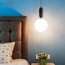 GobekUsa Glass Ball LED Bedside Pendant Lamp