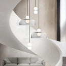 GobekUsa Glass Ball Pendant Light for Duplex Stairwells, Living Room, Bedroom, and Staircase Decor