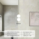 GobekUsa Glass Ball Pendant Light: Modern Decor for Duplex Stairwells, Living Room, Bedroom