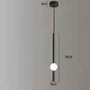 GobekUsa Glass Rod Pendant Light - Modern Long Hanging Lamp for Living Room, Bedroom & Shop