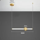GobekUsa Glass Rod Pendant Light - Modern Long Hanging Lamp for Living Room, Bedroom & Shop