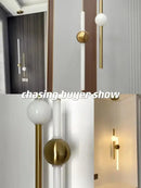 GobekUsa Glass Rod Pendant Light - Modern Long Hanging Lamp for Living Room, Bedroom & Shop