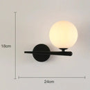 GobekUsa Glass Gold LED Wall Lamp for Chic Indoor Lighting