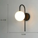 GobekUsa Glass Gold LED Wall Lamp for Chic Indoor Lighting