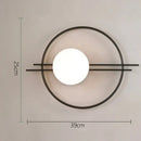 GobekUsa Glass Gold LED Wall Lamp for Chic Indoor Lighting