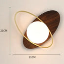 GobekUsa Glass Gold LED Wall Lamp for Chic Indoor Lighting