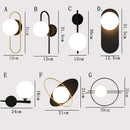 GobekUsa Glass Gold LED Wall Lamp for Chic Indoor Lighting