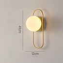 GobekUsa Glass Gold LED Wall Lamp for Chic Indoor Lighting