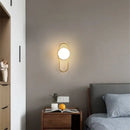 GobekUsa Glass Gold LED Wall Lamp for Chic Indoor Lighting