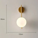 GobekUsa Glass Gold LED Wall Lamp for Chic Indoor Lighting