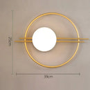 GobekUsa Glass Gold LED Wall Lamp for Chic Indoor Lighting