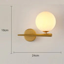 GobekUsa Glass Gold LED Wall Lamp for Chic Indoor Lighting