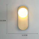 GobekUsa Glass Gold LED Wall Lamp for Chic Indoor Lighting
