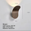 Modern minimalist gold & black led wall lamps for living room by Decorbites