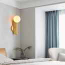 GobekUsa Glass Ball Wall Lamps Gold LED Mirror Light for Dining Living Bedroom