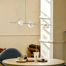 GobekUsa Glass LED Chandeliers Gold Metal 3000K: Restaurant Parlor Kitchen Dining Lighting