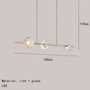 GobekUsa Glass LED Chandeliers Gold Metal 3000K: Restaurant Parlor Kitchen Dining Lighting