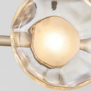 GobekUsa Glass LED Chandeliers Gold Metal 3000K: Restaurant Parlor Kitchen Dining Lighting