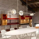 GobekUsa Glass LED Chandeliers Gold Metal 3000K: Restaurant Parlor Kitchen Dining Lighting