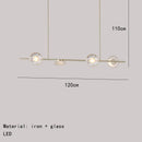 GobekUsa Glass LED Chandeliers Gold Metal 3000K: Restaurant Parlor Kitchen Dining Lighting