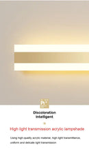 GobekUsa Gold LED Outdoor Wall Sconce Modern Waterproof IP65 for Villa Porch Garden
