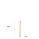 GobekUsa Gold Tube LED Pendant Lights for Kitchen Dining Office Home Decor