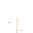 GobekUsa Gold Tube LED Pendant Lights for Kitchen Dining Office Home Decor