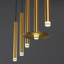 GobekUsa Gold Tube LED Pendant Lights for Kitchen Dining Office Home Decor
