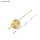GobekUsa Aluminum LED Wall Lamp - Gold Tube/Stick Design for Boys Bedside