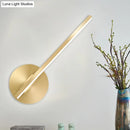 GobekUsa Aluminum LED Wall Lamp - Gold Tube/Stick Design for Boys Bedside