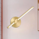 GobekUsa Aluminum LED Wall Lamp - Gold Tube/Stick Design for Boys Bedside