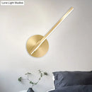 GobekUsa Aluminum LED Wall Lamp - Gold Tube/Stick Design for Boys Bedside