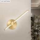 GobekUsa Aluminum LED Wall Lamp - Gold Tube/Stick Design for Boys Bedside