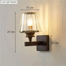 GobekUsa Modern Minimalist Wall Lamp with Glass Shade for Bedside Lighting Living Room Lighting