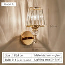 GobekUsa Modern Minimalist Wall Lamp with Glass Shade for Bedside Lighting Living Room Lighting