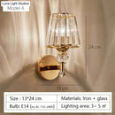 GobekUsa Modern Minimalist Wall Lamp with Glass Shade for Bedside Lighting Living Room Lighting