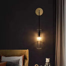GobekUsa Golden Glass Wall Lamp: Luxury Post-modern Wall Sconces for Hotel Villa, Living Room, Aisle