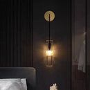 GobekUsa Golden Glass Wall Lamp: Luxury Post-modern Wall Sconces for Hotel Villa, Living Room, Aisle