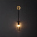 GobekUsa Golden Glass Wall Lamp: Luxury Post-modern Wall Sconces for Hotel Villa, Living Room, Aisle