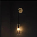 GobekUsa Golden Glass Wall Lamp: Luxury Post-modern Wall Sconces for Hotel Villa, Living Room, Aisle