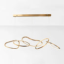 GobekUsa Modern Minimalist Golden LED 5-6 Ring Hanging Light for Dining Room