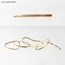 GobekUsa Modern Minimalist Golden LED 5-6 Ring Hanging Light for Dining Room