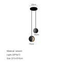 GobekUsa Cement Planet Chandelier Hanging Lamp for Dining Room & Bedroom