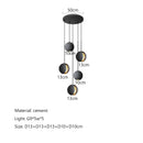 GobekUsa Cement Planet Chandelier Hanging Lamp for Dining Room & Bedroom